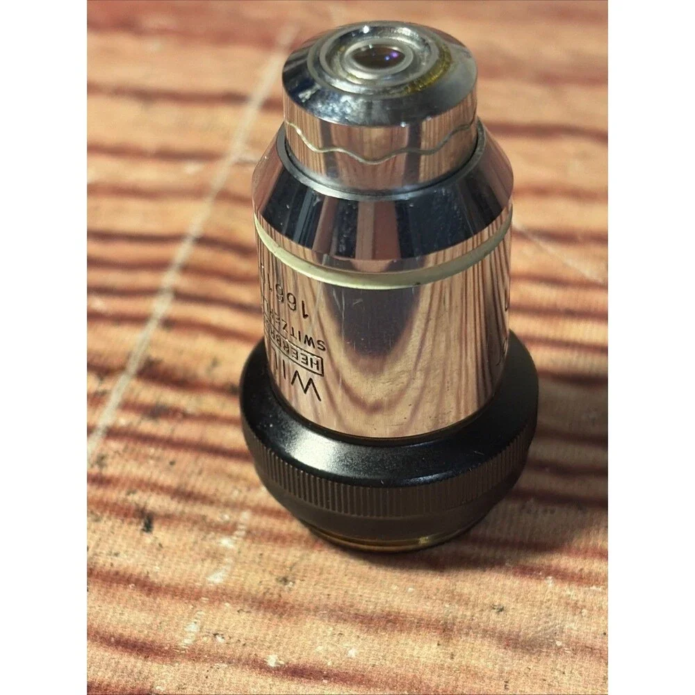 WILD HEERBRUGG 40X PLAN PL FLUOTAR OBJECTIVE MICROSCOPE LENS M20 M11